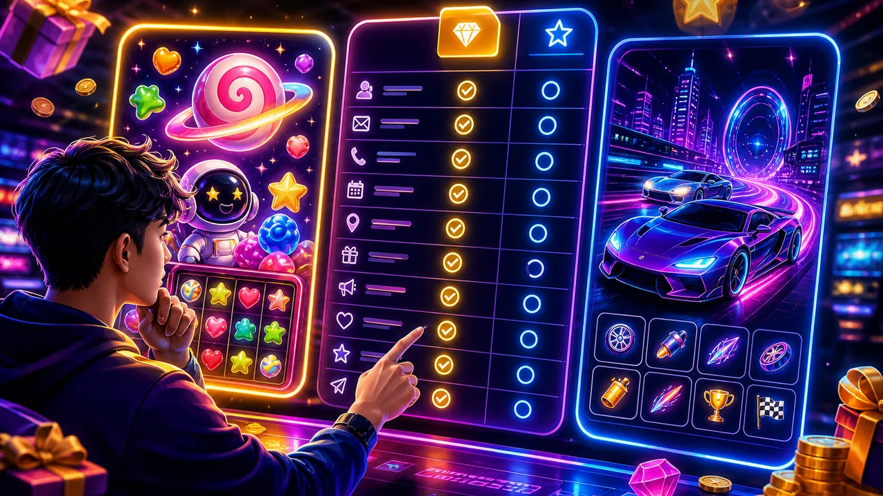 Chọn game slot, arcade nổi bật và cách phân biệt dữ liệu đăng ký với quảng bá tk88